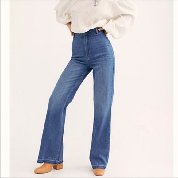 Free People Denim - We The Free High Rise Flare Jeans